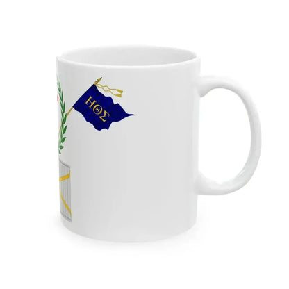Filiki Eteria flag (Greece) White Coffee Mug - Go Mug Yourself