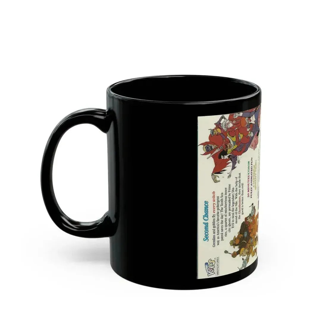FILMATIONS GHOSTBUSTERS SECOND CHANCE (VHS COVER) - Black Coffee Mug - Go Mug Yourself