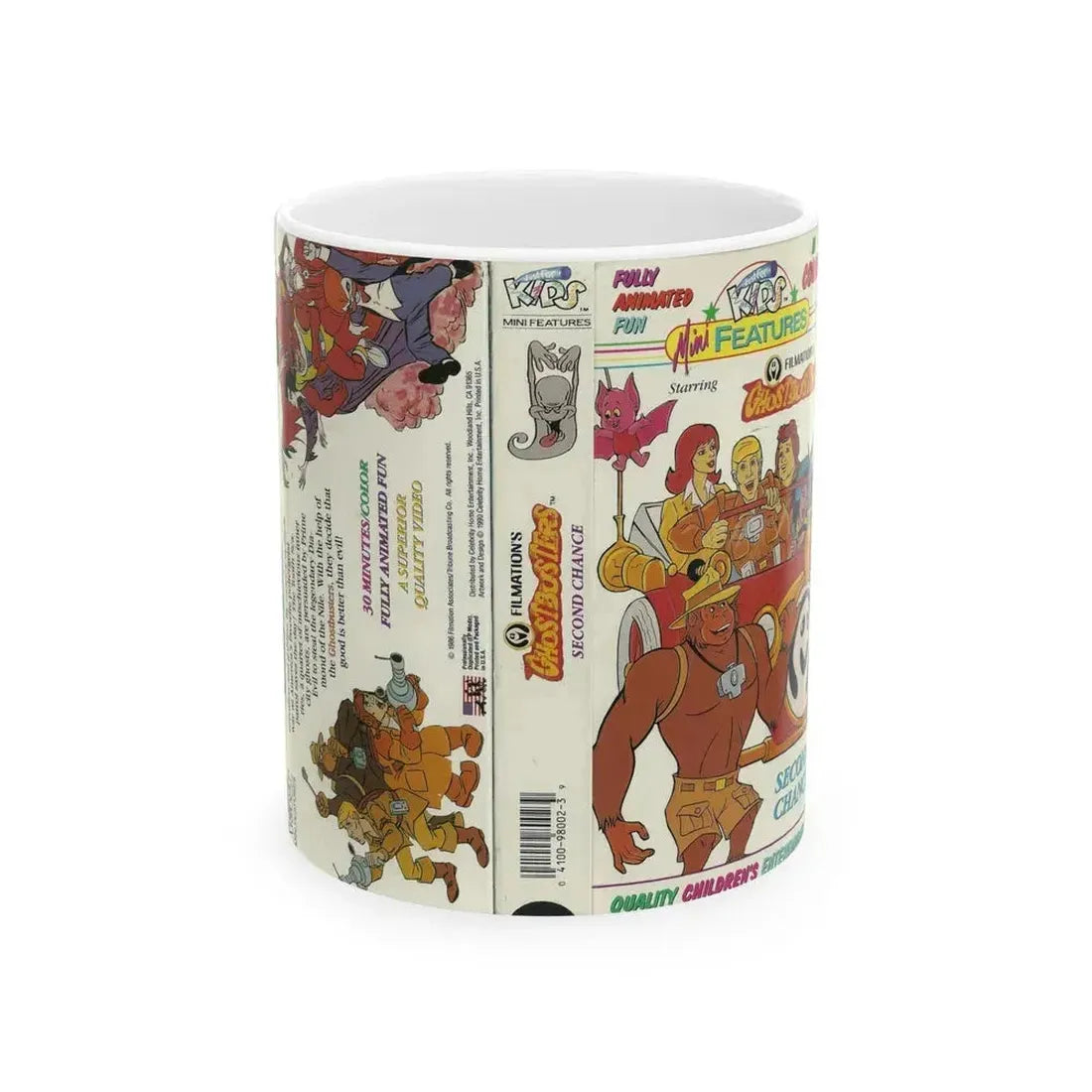 FILMATIONS GHOSTBUSTERS SECOND CHANCE (VHS COVER) - White Coffee Mug 11oz - Go Mug Yourself