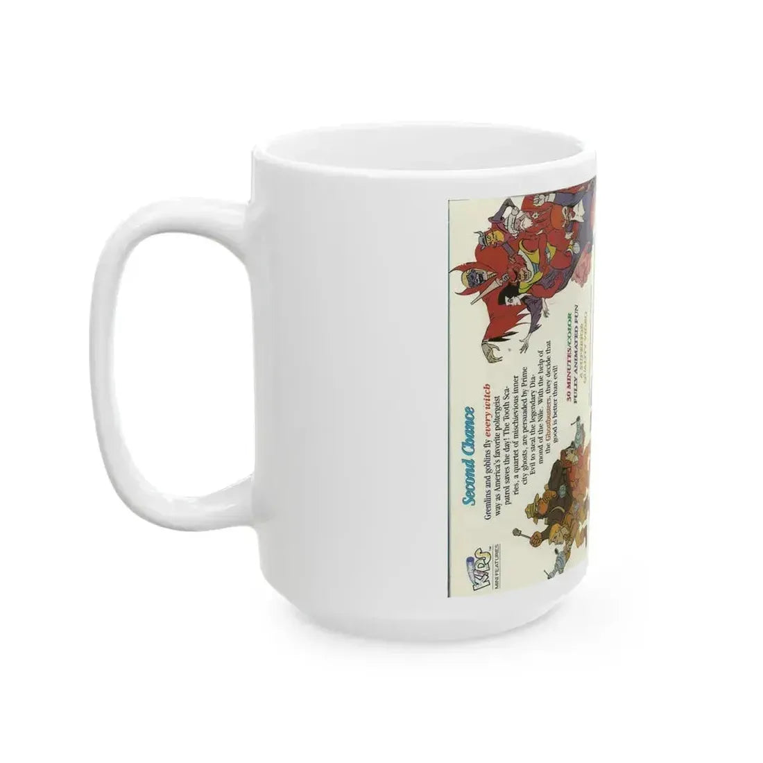 FILMATIONS GHOSTBUSTERS SECOND CHANCE (VHS COVER) - White Coffee Mug - Go Mug Yourself