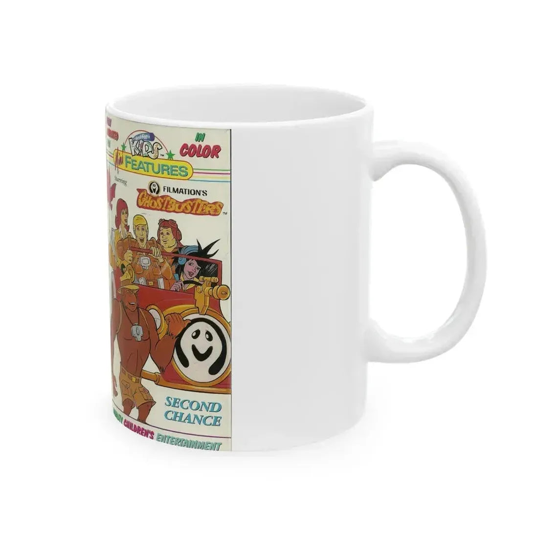 FILMATIONS GHOSTBUSTERS SECOND CHANCE (VHS COVER) - White Coffee Mug - Go Mug Yourself