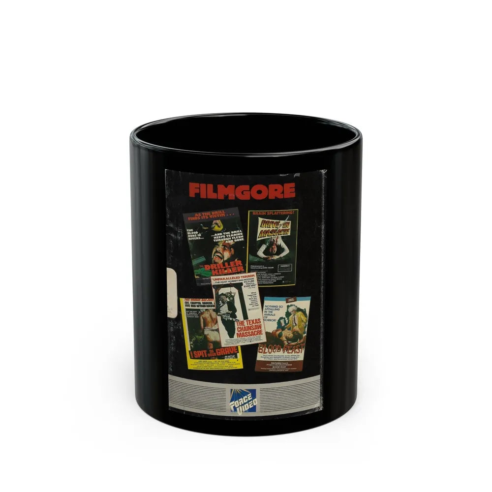 Filmgore ForceVideo inside (VHS COVER) - Black Coffee Mug-11oz-Go Mug Yourself