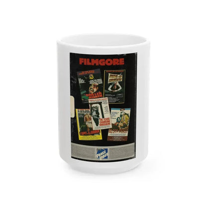 Filmgore ForceVideo inside (VHS COVER) - White Coffee Mug 15oz - Go Mug Yourself