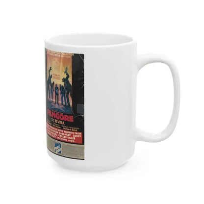 FILMGORE HOSTED BY ELVIRA (VHS COVER) - White Coffee Mug - Go Mug Yourself