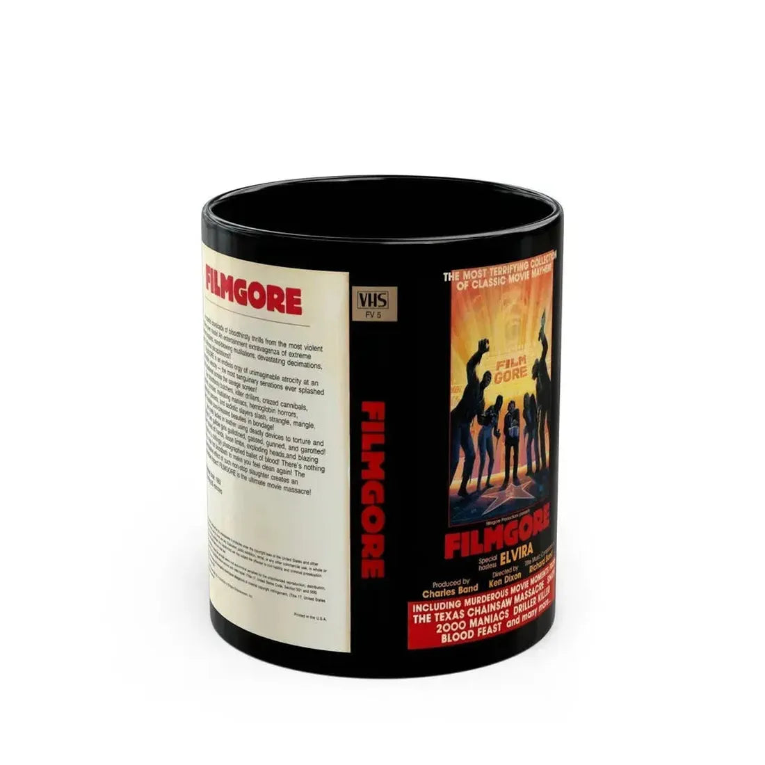 FILMGORE (VHS COVER) - Black Coffee Mug 11oz - Go Mug Yourself