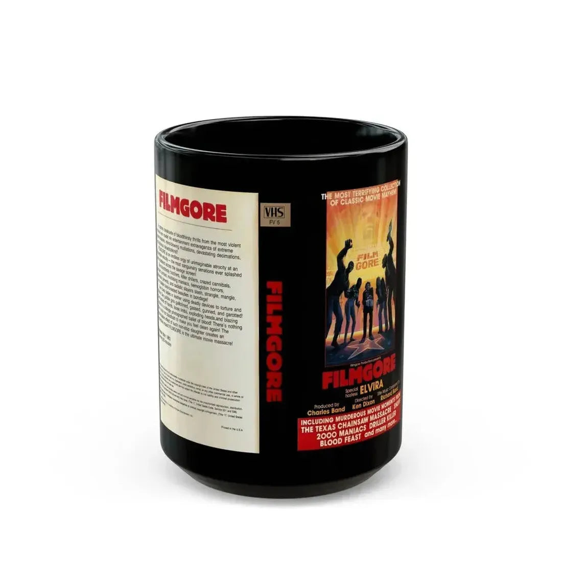 FILMGORE (VHS COVER) - Black Coffee Mug 15oz - Go Mug Yourself