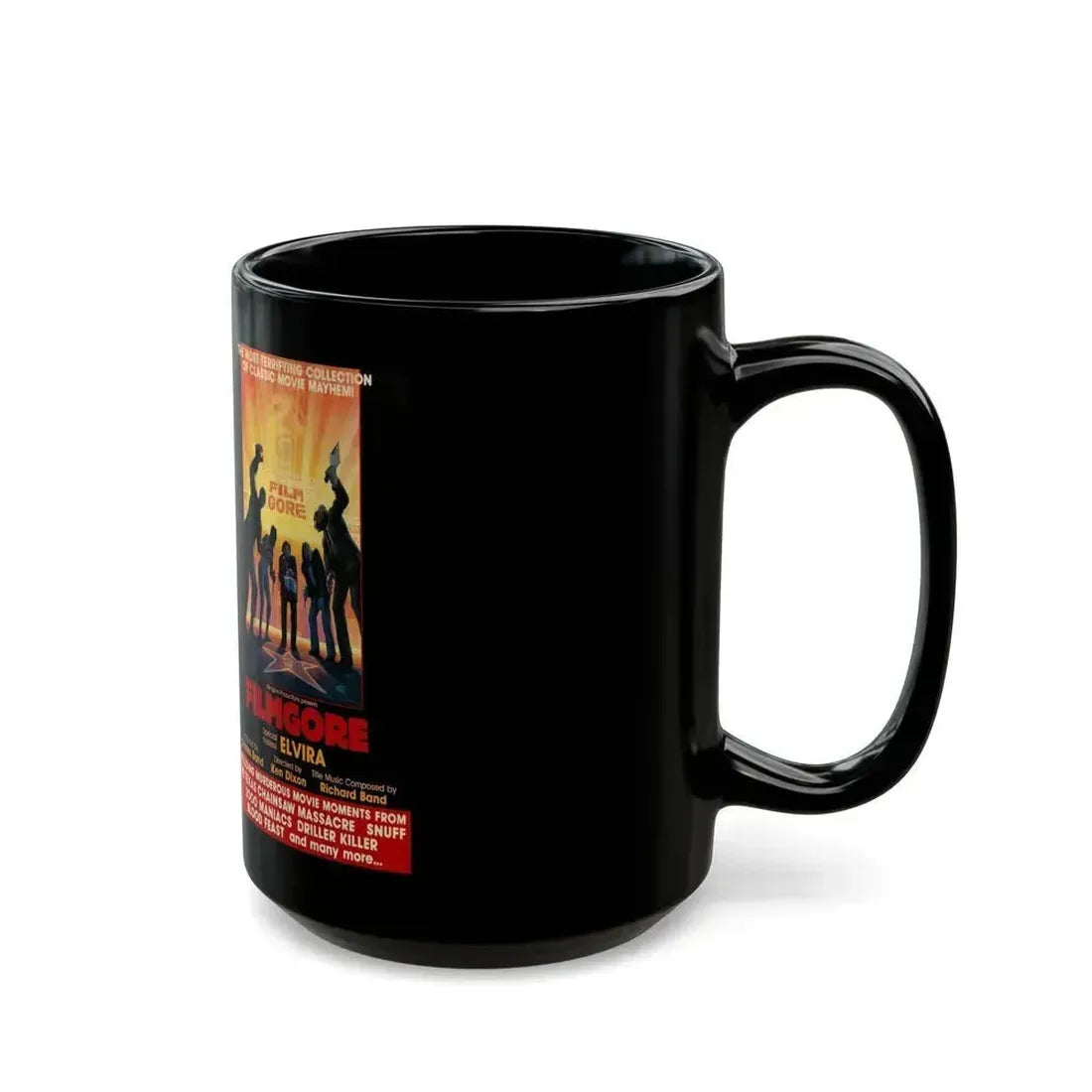 FILMGORE (VHS COVER) - Black Coffee Mug - Go Mug Yourself