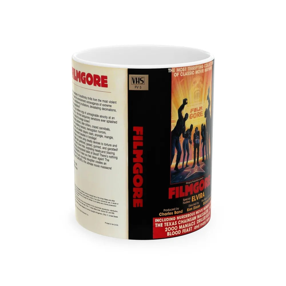 FILMGORE (VHS COVER) - White Coffee Mug-11oz-Go Mug Yourself