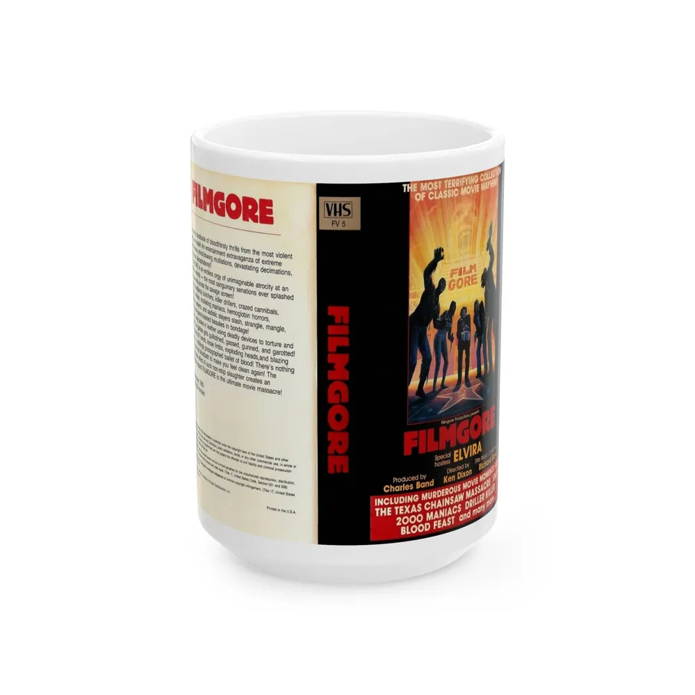 FILMGORE (VHS COVER) - White Coffee Mug-15oz-Go Mug Yourself