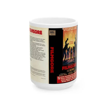 FILMGORE (VHS COVER) - White Coffee Mug 15oz - Go Mug Yourself