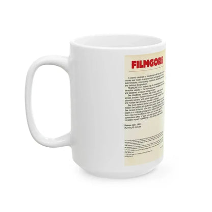 FILMGORE (VHS COVER) - White Coffee Mug - Go Mug Yourself