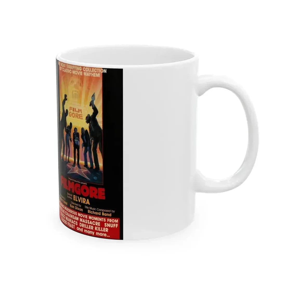 FILMGORE (VHS COVER) - White Coffee Mug - Go Mug Yourself