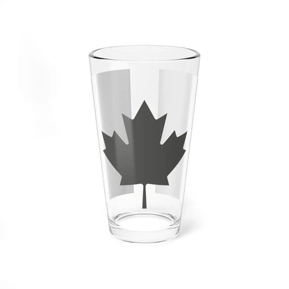 Fin Flash of Canada  Low Visibility (Canada) Pint Glass 16oz 16oz - Go Mug Yourself