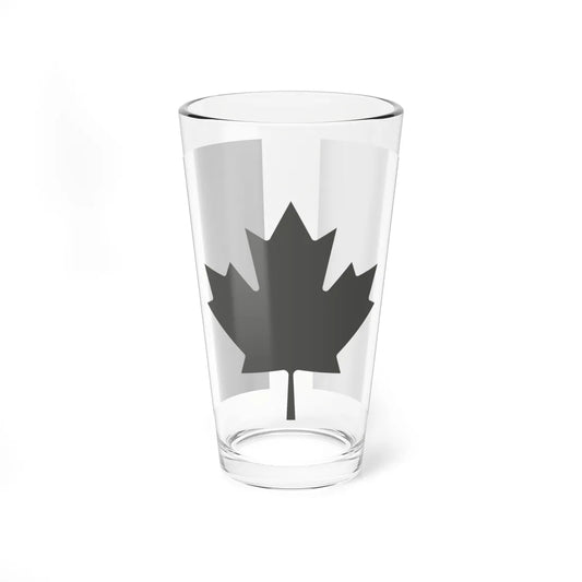 Fin Flash of Canada  Low Visibility (Canada) Pint Glass 16oz 16oz - Go Mug Yourself