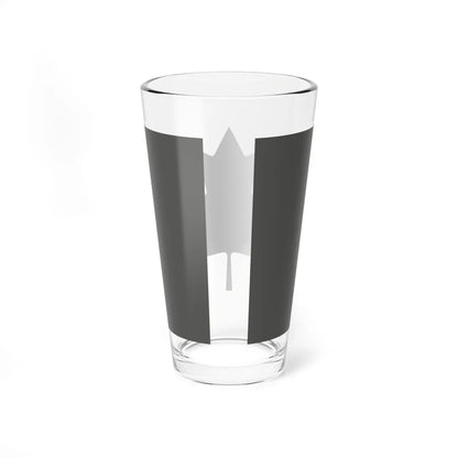 Fin Flash of Canada  Low Visibility (Canada) Pint Glass 16oz - Go Mug Yourself