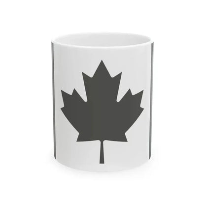 Fin Flash of Canada  Low Visibility (Canada) White Coffee Mug 11oz - Go Mug Yourself