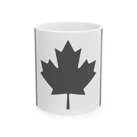 Fin Flash of Canada  Low Visibility (Canada) White Coffee Mug 11oz - Go Mug Yourself