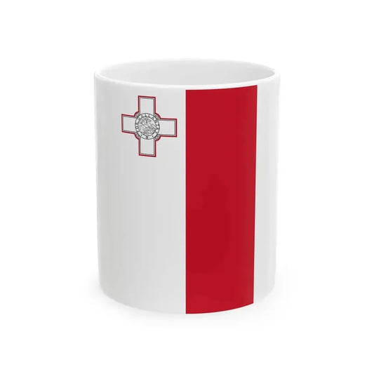 Fin Flash of Malta (Malta) White Coffee Mug 11oz - Go Mug Yourself