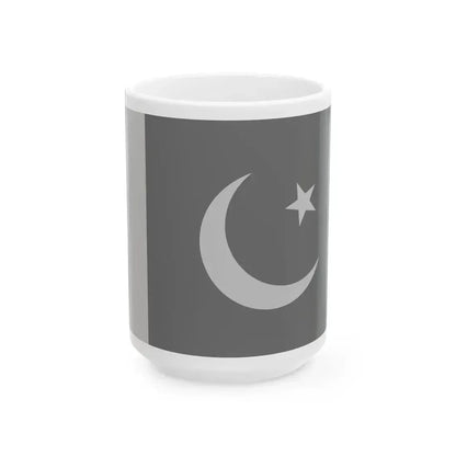Fin Flash of Pakistan  Low Visibility (Pakistan) White Coffee Mug 15oz - Go Mug Yourself