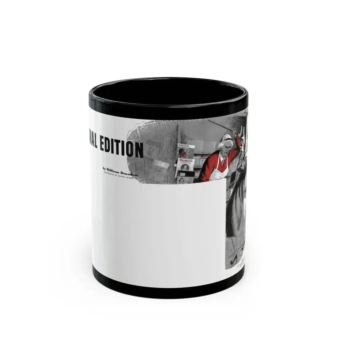 Final Edition, The American Magazine, March 1952 - Black Coffee Mug 11oz - Go Mug Yourself