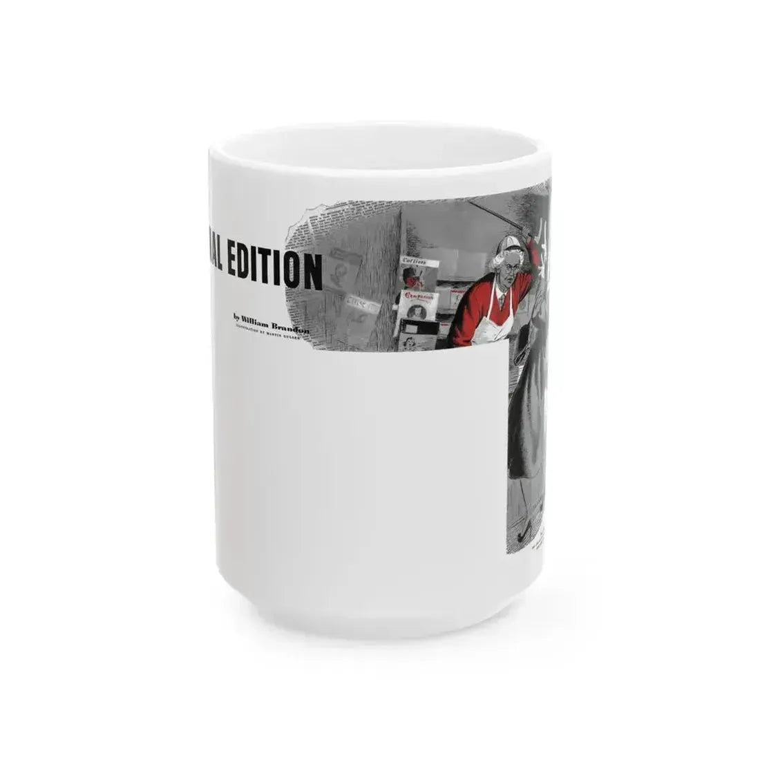 Final Edition, The American Magazine, March 1952 - White Coffee Mug 15oz - Go Mug Yourself