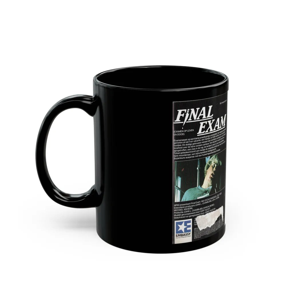 FINAL EXAM EMBASSY HOME ENTERTAINMENT (VHS COVER) - Black Coffee Mug-Go Mug Yourself