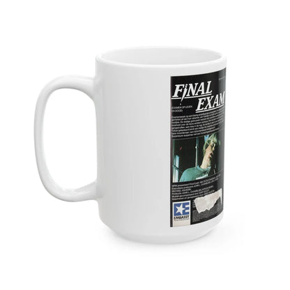 FINAL EXAM EMBASSY HOME ENTERTAINMENT (VHS COVER) - White Coffee Mug-Go Mug Yourself