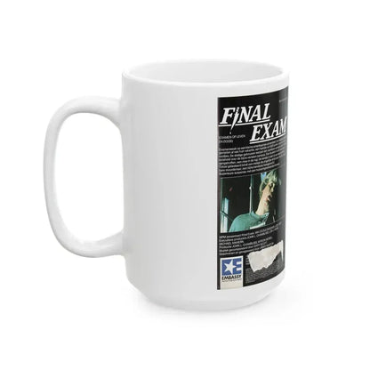 FINAL EXAM EMBASSY HOME ENTERTAINMENT (VHS COVER) - White Coffee Mug - Go Mug Yourself