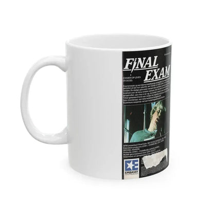 FINAL EXAM EMBASSY HOME ENTERTAINMENT (VHS COVER) - White Coffee Mug - Go Mug Yourself