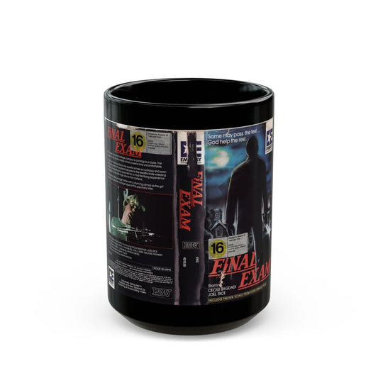 FINAL EXAM (VHS COVER) - Black Coffee Mug-15oz-Go Mug Yourself