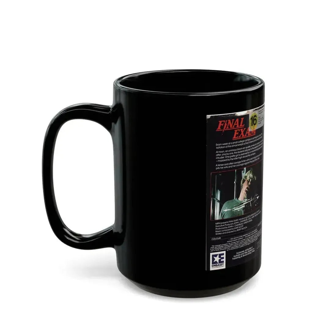 FINAL EXAM (VHS COVER) - Black Coffee Mug - Go Mug Yourself
