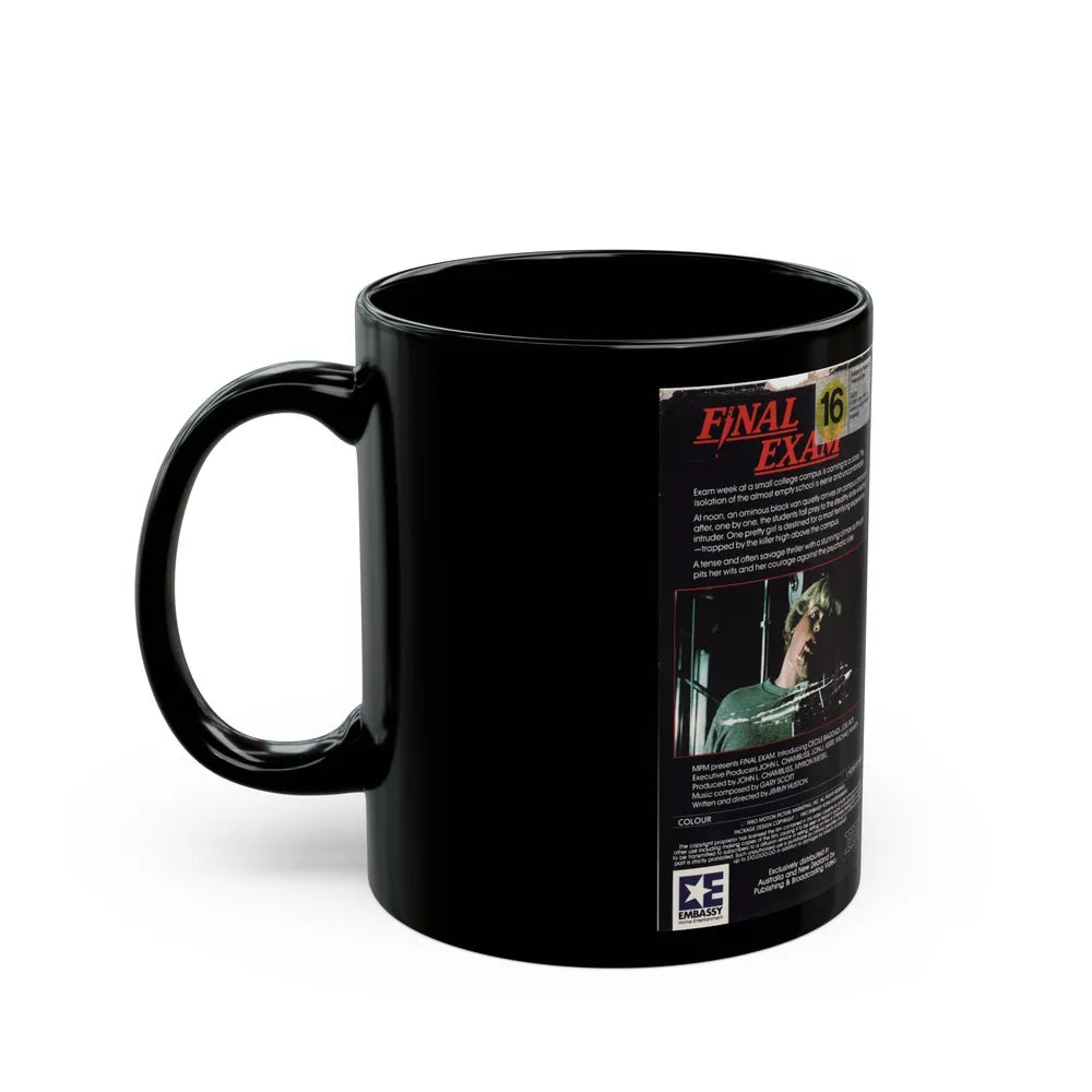 FINAL EXAM (VHS COVER) - Black Coffee Mug-Go Mug Yourself