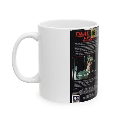 FINAL EXAM (VHS COVER) - White Coffee Mug-Go Mug Yourself