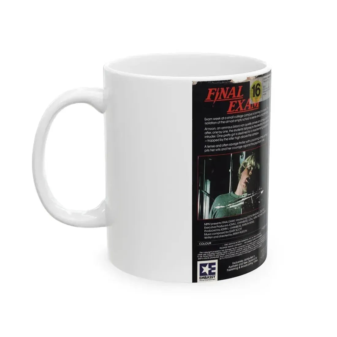 FINAL EXAM (VHS COVER) - White Coffee Mug - Go Mug Yourself