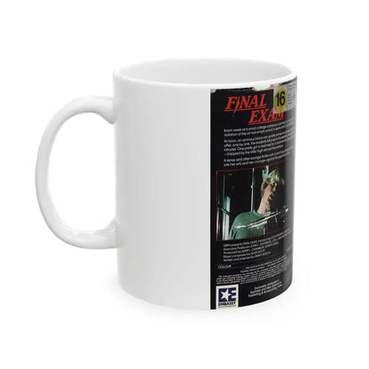 FINAL EXAM (VHS COVER) - White Coffee Mug - Go Mug Yourself
