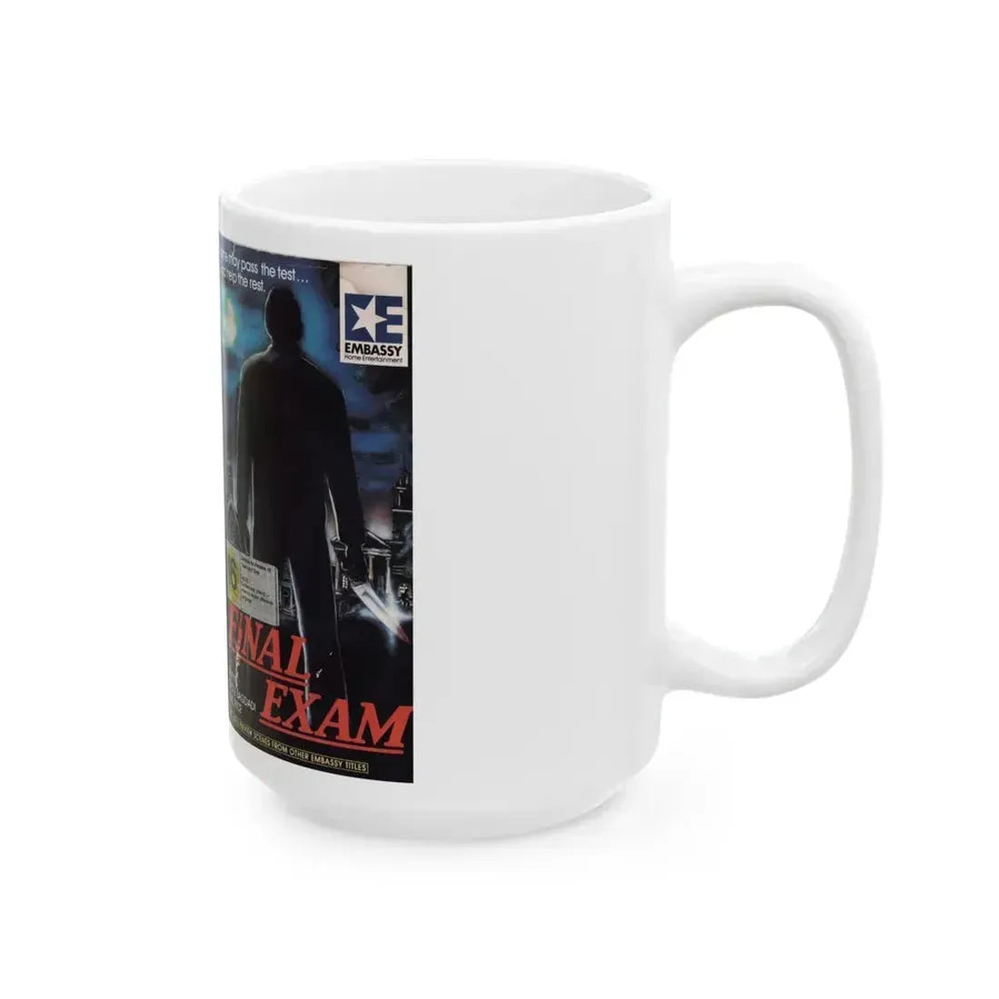 FINAL EXAM (VHS COVER) - White Coffee Mug - Go Mug Yourself