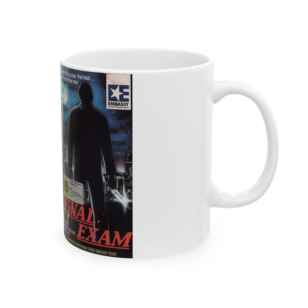 FINAL EXAM (VHS COVER) - White Coffee Mug-Go Mug Yourself