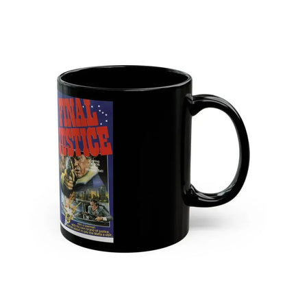 FINAL JUSTICE JOE DON BAKER (VHS COVER) - Black Coffee Mug - Go Mug Yourself