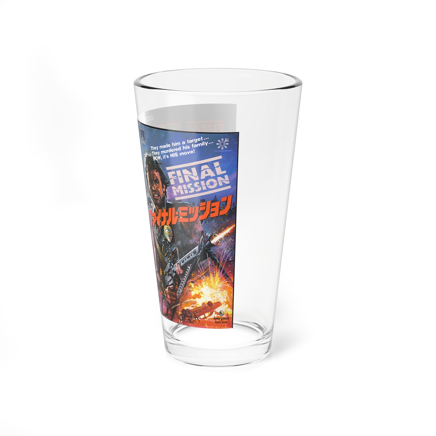 FINAL MISSION JAPAN (VHS COVER) Pint Glass 16oz-Go Mug Yourself