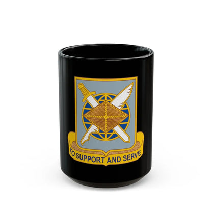 Finance Corps (U.S. Army) Black Coffee Mug-15oz-Go Mug Yourself