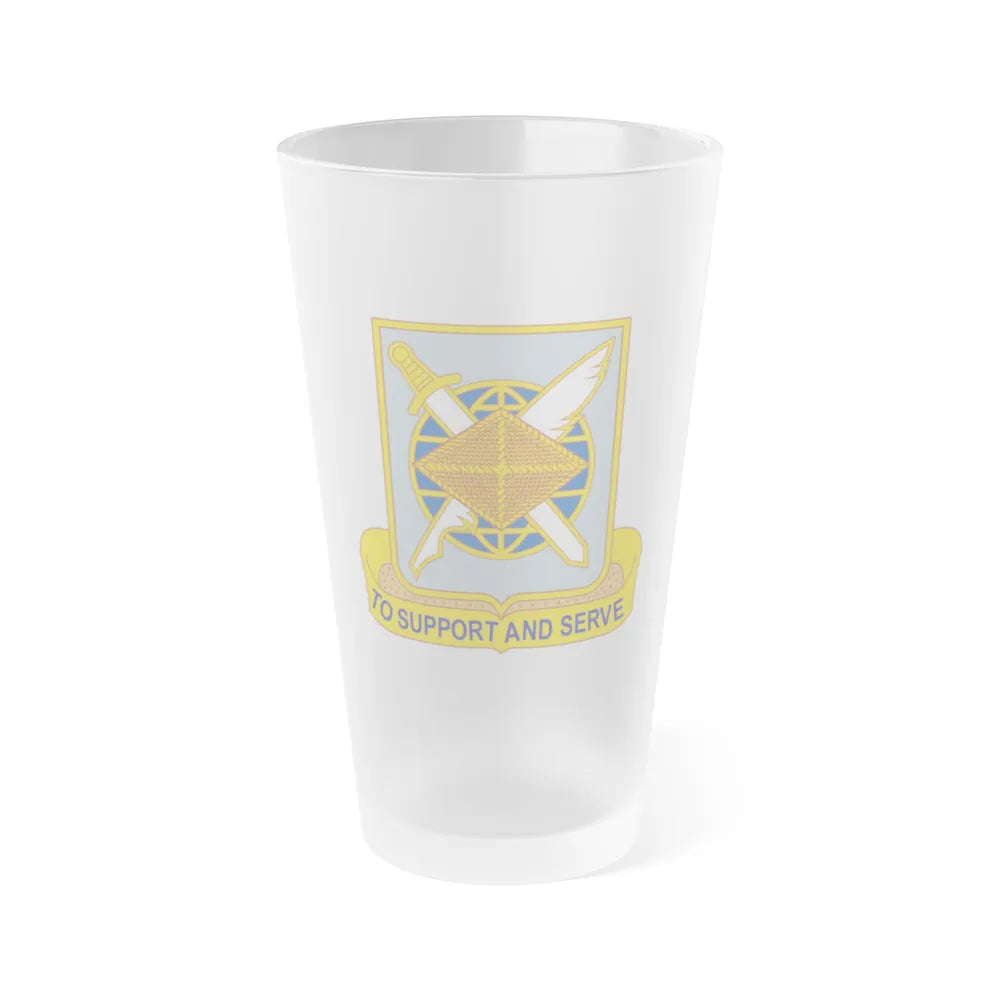 Finance Corps (U.S. Army) Frosted Pint Glass 16oz-Go Mug Yourself