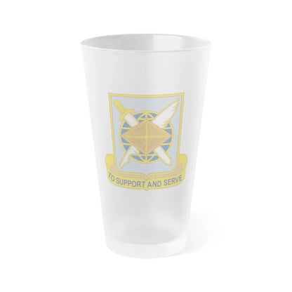 Finance Corps (U.S. Army) Frosted Pint Glass 16oz-Go Mug Yourself