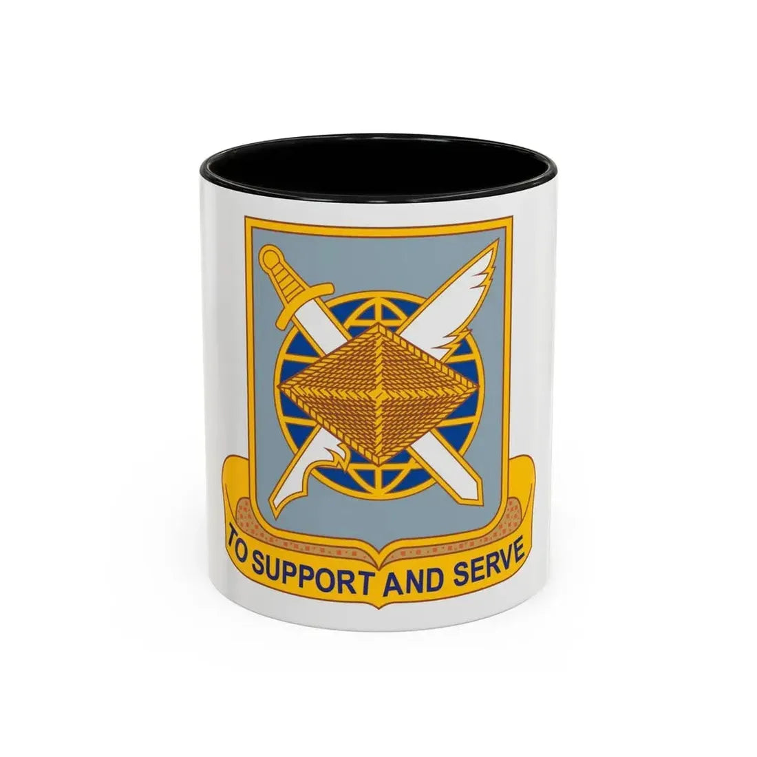 Finance Corps (U.S. Army) Accent Coffee Mug 11oz Black - Go Mug Yourself