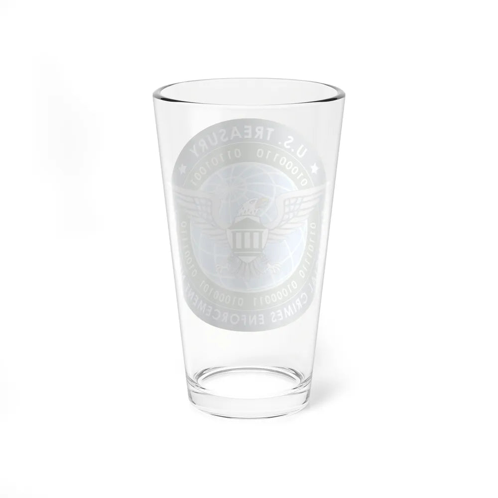 Financial Crimes Enforcement Network 2 - Pint Glass 16oz-Go Mug Yourself