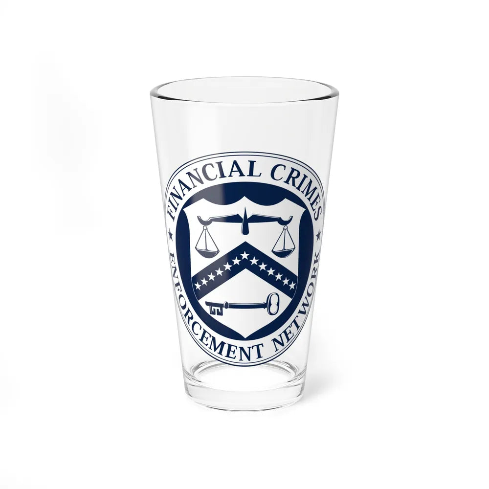 Financial Crimes Enforcement Network - Pint Glass 16oz-16oz-Go Mug Yourself