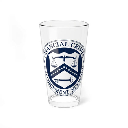 Financial Crimes Enforcement Network - Pint Glass 16oz-16oz-Go Mug Yourself