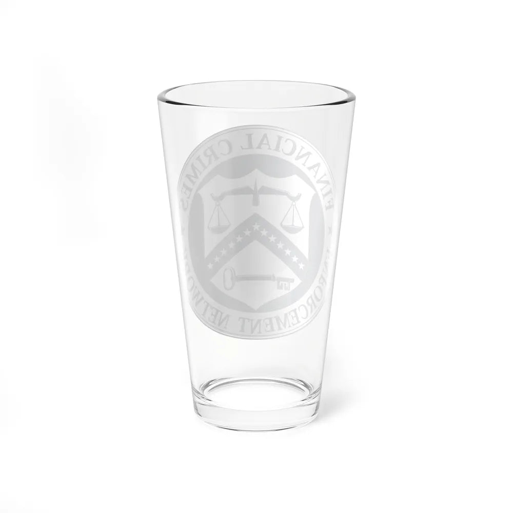 Financial Crimes Enforcement Network - Pint Glass 16oz-Go Mug Yourself