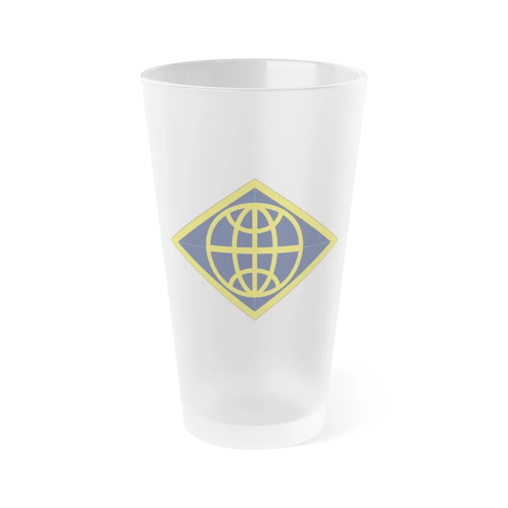 Financial Management Command (U.S. Army) Frosted Pint Glass 16oz-Go Mug Yourself