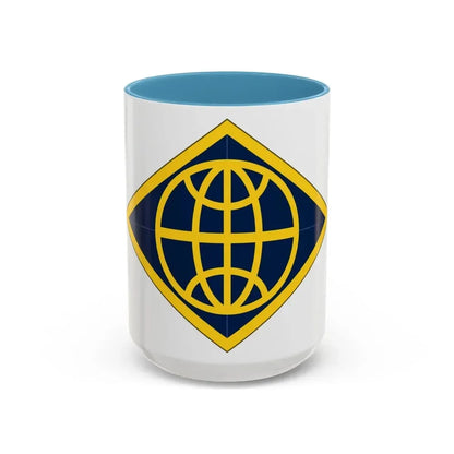 Financial Management Command (U.S. Army) Accent Coffee Mug 15oz Light Blue - Go Mug Yourself