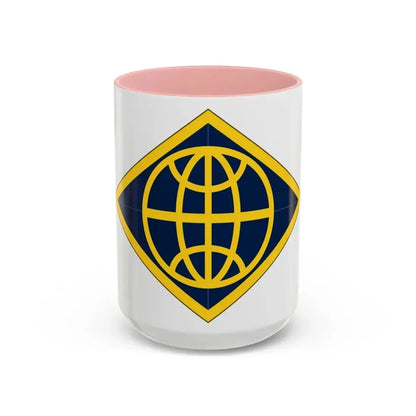 Financial Management Command (U.S. Army) Accent Coffee Mug 15oz Pink - Go Mug Yourself